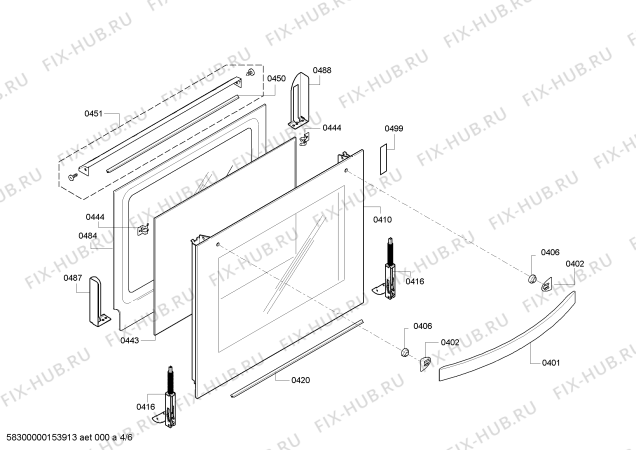 Схема №1 P1HEB79753 с изображением Фронтальное стекло для электропечи Bosch 00684938