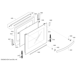 Схема №1 P1HEB79753 с изображением Фронтальное стекло для электропечи Bosch 00684938