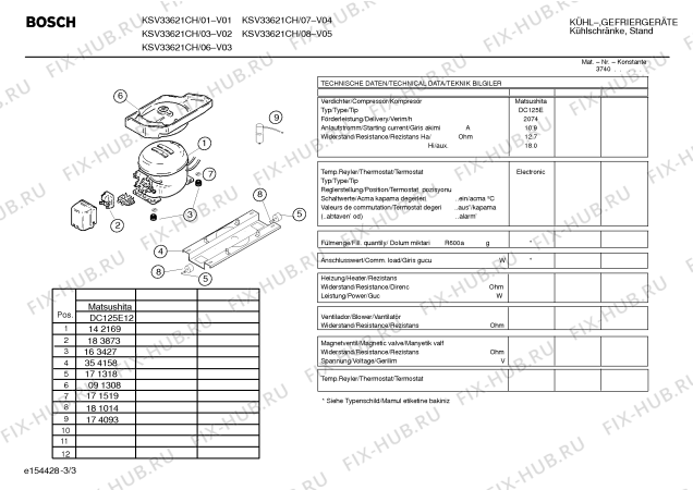 Схема №1 KSV33621CH с изображением Инструкция по эксплуатации для холодильной камеры Bosch 00584523