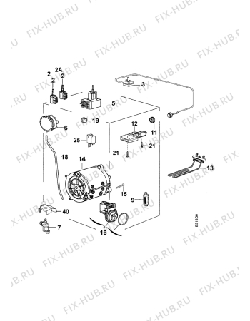 Взрыв-схема стиральной машины Zanussi TLL599 - Схема узла Electrical equipment 268