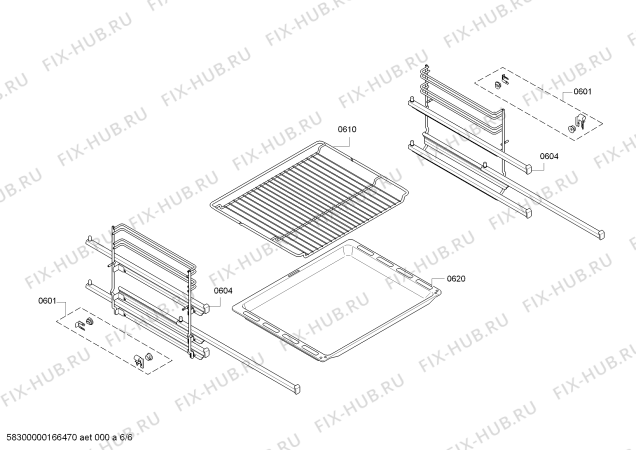 Взрыв-схема плиты (духовки) Siemens HE23AT512 - Схема узла 06