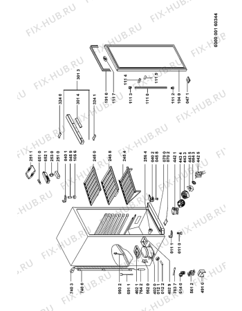 Схема №1 ARC 2160 W с изображением Дверь для холодильника Whirlpool 481241610113