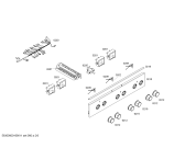 Схема №1 HSE421123V с изображением Ручка конфорки для духового шкафа Bosch 00627048