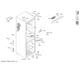 Схема №1 3KF6664X с изображением Дверь для холодильной камеры Bosch 00714288