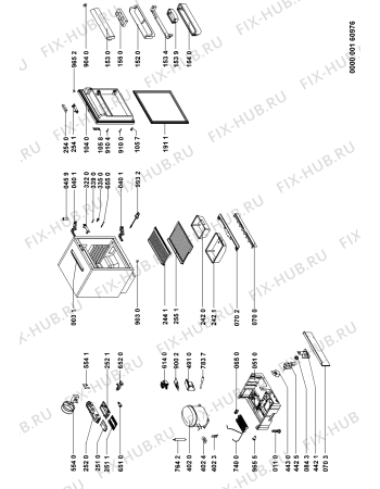 Схема №1 FW320IN (F091264) с изображением Наставление для холодильника Indesit C00355580