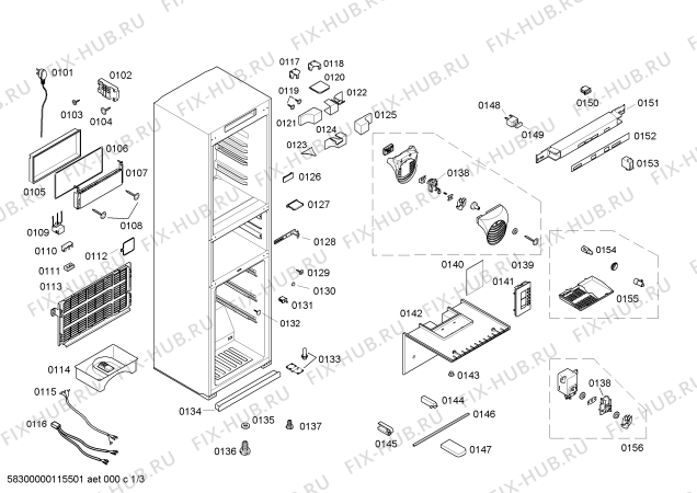 Схема №1 KG25F200 с изображением Крышка для холодильной камеры Siemens 00239524