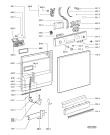 Схема №1 ADP 4617 SN WH с изображением Обшивка для посудомоечной машины Whirlpool 480140100519