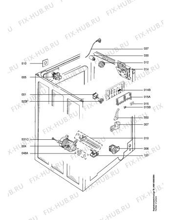Взрыв-схема стиральной машины Privileg 995211_20618 - Схема узла Electrical equipment 268