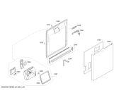 Схема №1 SMS58L22EU SpeedStar; SilencePlus с изображением Силовой модуль запрограммированный для посудомойки Bosch 12015658