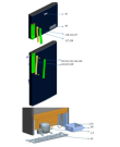 Схема №1 WTM 550 WH с изображением Рукоятка для холодильника Whirlpool 482000015742