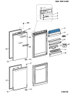 Схема №1 MBL1821Z (F034795) с изображением Дверь для холодильной камеры Indesit C00141288