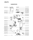 Схема №1 EA8050PN/70J с изображением Плата управления для электрокофеварки Krups MS-5884051