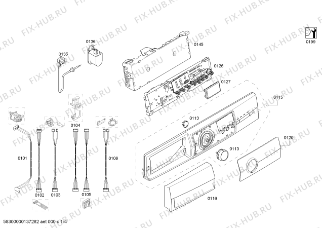 Схема №1 3TS83120X TS8312X 8kg с изображением Ручка выбора программ для стиралки Bosch 00615371