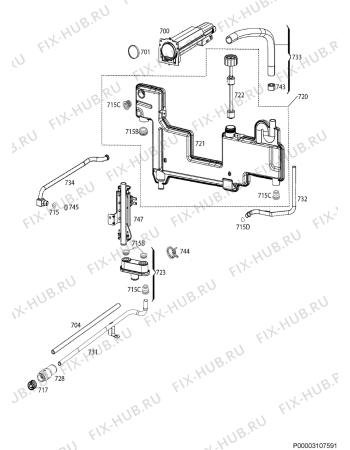 Взрыв-схема плиты (духовки) Ikea KULINARISK 00421086 - Схема узла Steam 270