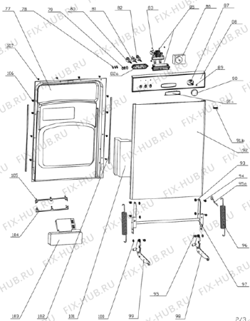 Схема №1 KGI601E (139723, WQP12-9026A) с изображением Панель для посудомоечной машины Gorenje 166213