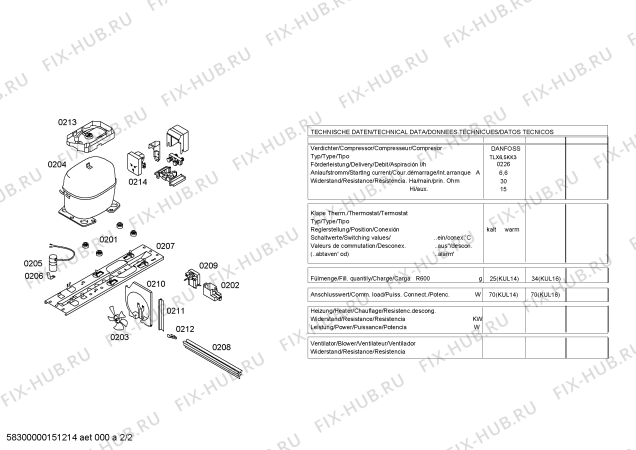 Схема №2 K2134W5 с изображением Траверса для холодильной камеры Siemens 00445456