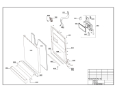 Схема №1 DFS 6830 A (7629548345) с изображением Дверь для посудомойки Beko 1880160109