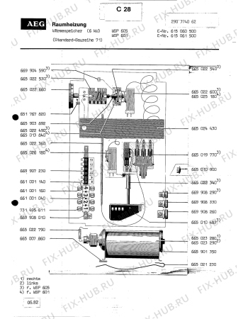 Схема №1 WAERMESP WSP 501 с изображением Всякое Aeg 8996650197701