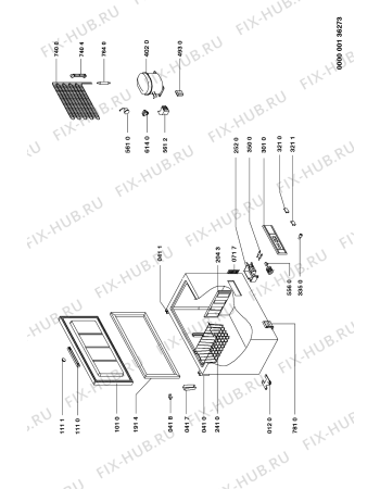 Схема №1 CFR 268 с изображением Обшивка для холодильной камеры Whirlpool 481945948815