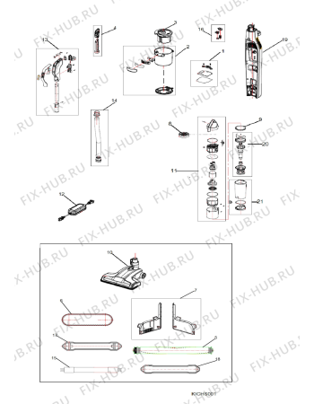 Схема №1 HSMR4AZO (F101650) с изображением Запчасть для холодильной камеры Indesit C00501943