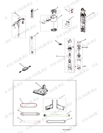 Схема №1 HSMR2AZUBUK (F101653) с изображением Электроадаптер для холодильника Indesit C00501938