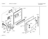 Схема №1 SE6VWH1 GS560 с изображением Рамка для электропосудомоечной машины Bosch 00351009