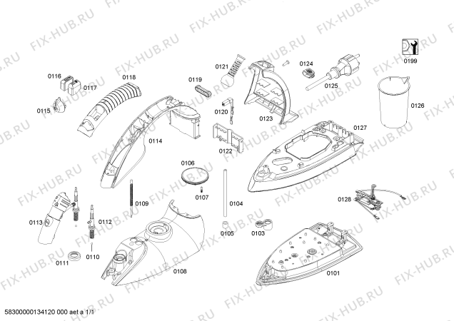Схема №1 TDA8309 sensixx comfort с изображением Ручка для электропарогенератора Bosch 00641240