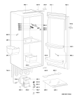 Схема №1 AFB 829/A+ с изображением Петля (защелка) для холодильной камеры Whirlpool 481231028399