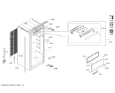 Схема №1 KI7863D30G с изображением Панель для холодильника Bosch 00744789