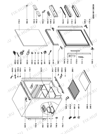 Схема №1 KRE 1532/B с изображением Дверка для холодильной камеры Whirlpool 481231028222