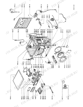Схема №1 AWM 844/WP с изображением Декоративная панель для стиральной машины Whirlpool 481945319496