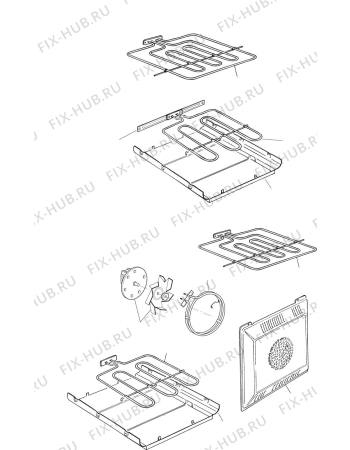 Схема №1 DOMFPW с изображением Корпусная деталь для электропечи DELONGHI 450UM1EM21
