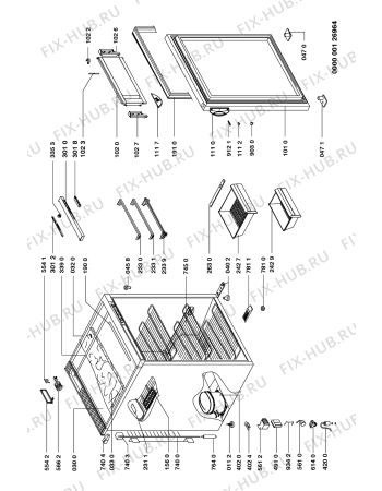 Схема №1 CVL 140 с изображением Преобразователь для холодильника Whirlpool 481951148341