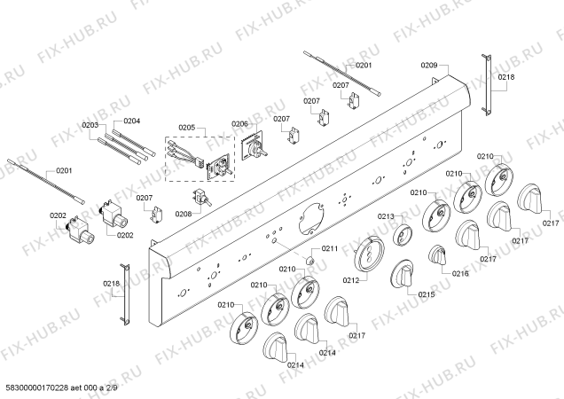 Схема №1 PRD305PH Thermador с изображением Держатель для плиты (духовки) Bosch 00700453
