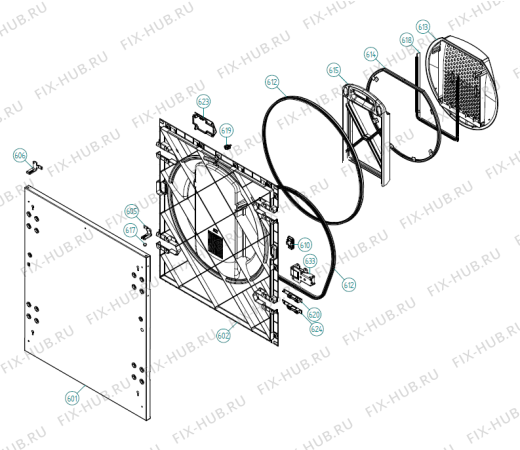 Взрыв-схема стиральной машины Asko T793C FI AU   -Titanium FI (336962, TD60.3) - Схема узла 12