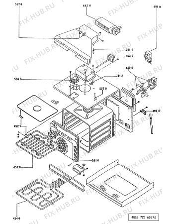 Схема №1 AKG 684 AV с изображением Держатель для плиты (духовки) Whirlpool 481945349489