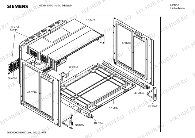 Схема №1 HE384570 с изображением Инструкция по эксплуатации для духового шкафа Siemens 00596491