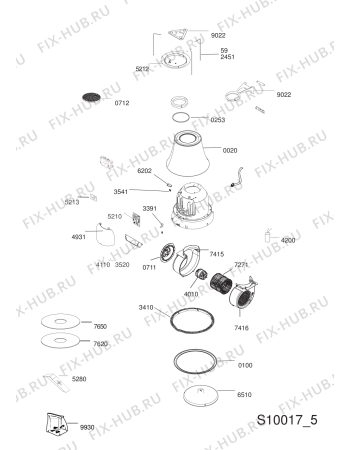 Схема №1 208001504403 PRF0120 с изображением Скрепление для вентиляции Whirlpool 482000021230
