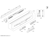 Схема №1 DGS6727 с изображением Передняя панель для посудомоечной машины Bosch 00701508