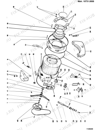 Схема №1 WGD836S (F013761) с изображением Проводка для стиралки Indesit C00050693
