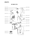 Схема №1 KP100631/HG3 с изображением Провод для электрокофеварки Krups MS-623750