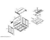Схема №1 P1HEB31042 с изображением Панель управления для плиты (духовки) Bosch 00671382