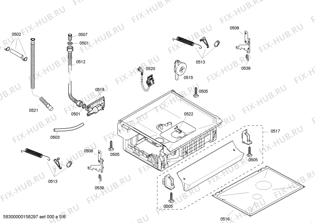 Схема №2 SGS43F62EU с изображением Передняя панель для посудомойки Bosch 00706978