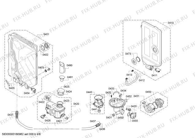 Схема №1 SMS58N68ME, ActiveWater Eco с изображением Передняя панель для посудомоечной машины Bosch 00791588