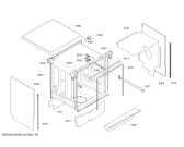 Схема №2 SMS63E32GB AquaStar с изображением Передняя панель для посудомойки Bosch 11007829