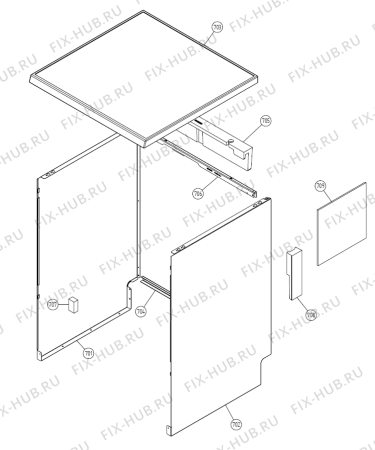 Схема №2 D3122 IL   -White FS (900001080, DW20.1) с изображением Сенсорная панель для электропосудомоечной машины Gorenje 342803