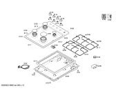 Схема №1 OC253 с изображением Столешница для электропечи Bosch 00249418