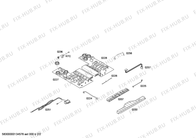 Взрыв-схема плиты (духовки) Bosch NIB675T14E polybox IH5-I 60cm 4I - Схема узла 02