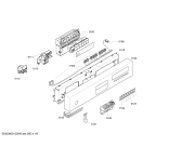 Схема №2 SHI47M32CH с изображением Передняя панель для посудомойки Bosch 00447894