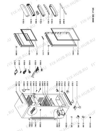 Схема №1 KGA 3001 с изображением Ручка регулировки для холодильной камеры Whirlpool 481228228212